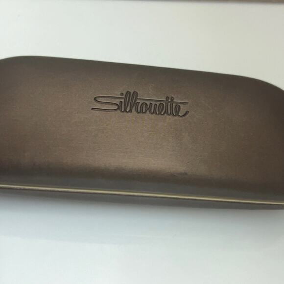 SILHOUETTE MEN’S STYLISH BROWN & TAN EYEGLASSES Lightweight Design - Picture 5 of 8